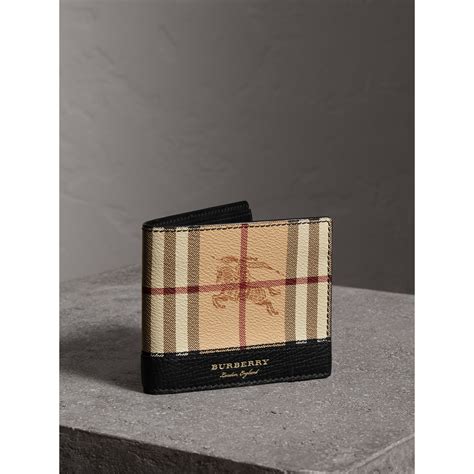 portafoglio con portamonete burberry|Portafoglio a libro Check con portamonete (Navy) .